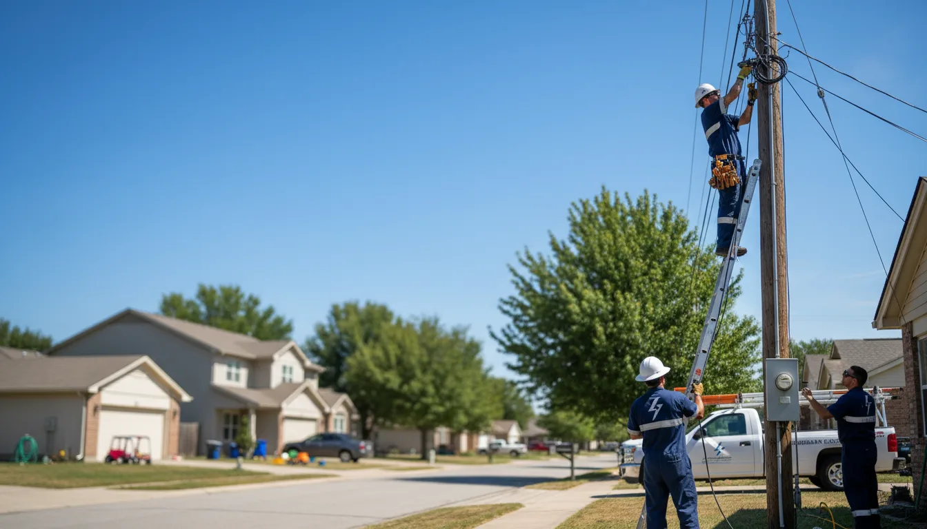 Residential electrician providing installation services in Table Grove, IL